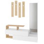 Hanah Home Ramda - Oak Hall Stand Blanco y Roble